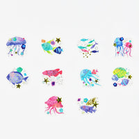 BANDE SEA CREATURES WASHI TAPE STICKER ROLL