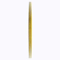 A pair of Style of Japan green double-end tapered ryokuchi wooden hashi chopsticks on a white background. Available at NiMi Projects UK.