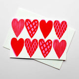 TAKAKO COPELAND HEART PATTERN CARD