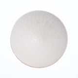 Top view of a white Kihon no Utsuwa porcelain bowl , made in Japan and available at NiMi Projects UK.