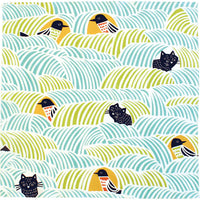 FUROSHIKI - CATS AND BIRDS - S