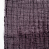 Detail of the textured grey Japanese muslin of a Ban Inoue dishcloth.