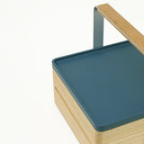 Hand made using traditional Japanese joinery techniques, the Atelier Yocto wooden Tray can be used alone, or slotted atop other Atelier Yocto products. Available at NiMi Projects, UK.