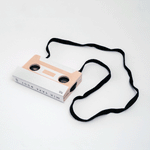 Dou? Mix Tape wooden kaleidoscope toy, wearable around the neck. Designed in Japan