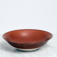 Nishiyama Brown ceramic porcelain Fosco Bowl, Japanese  design, made in Japan