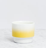 Yellow Asemi Hasami  Gradation Cup small, Japanese Hasami porcelain, MADE IN JAPAN