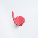 Red Feelt Elephant Hook, Japanese design and made in Japan with recycled materials
