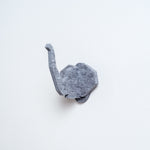 Grey Feelt Elephant Hook, Japanese design and made in Japan with recycled materials