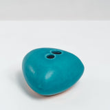BLUE PORCELAIN OKADA TRIANGLE BUD VASE, HAND CRAFTED IN JAPAN, JAPANESE DESIGN