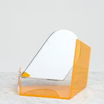 YELLOW SEKISAKA WARE TRANSPARENT MIRROR DESIGNED BY TRADITIONAL LACQUERWARE COMPANY, JAPANESE DESIGN, MADE IN JAPAN