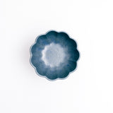 MINO-YAKI BEAN BOWL - FLOWER BLUE