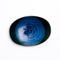 INDIGO SWIRL CUP AND SWEET DISH