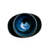 INDIGO SWIRL CUP AND SWEET DISH